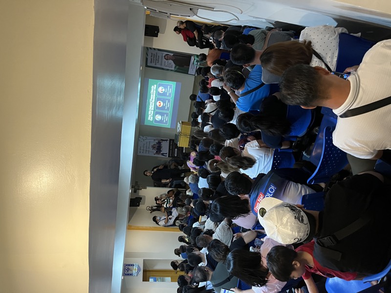 Dozens of attendees seated facing the presenter and screen at the NZIHS April 2026 Philippines seminar.