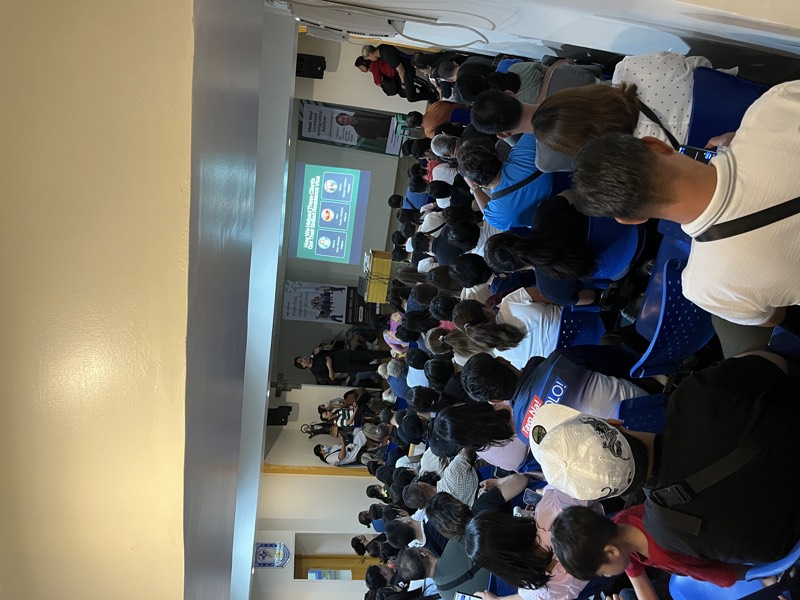 A full room views a presentation beneath 'Meet Your Licensed Immigration Adviser' banners at the NZIHS April 2026 Philippines seminar.